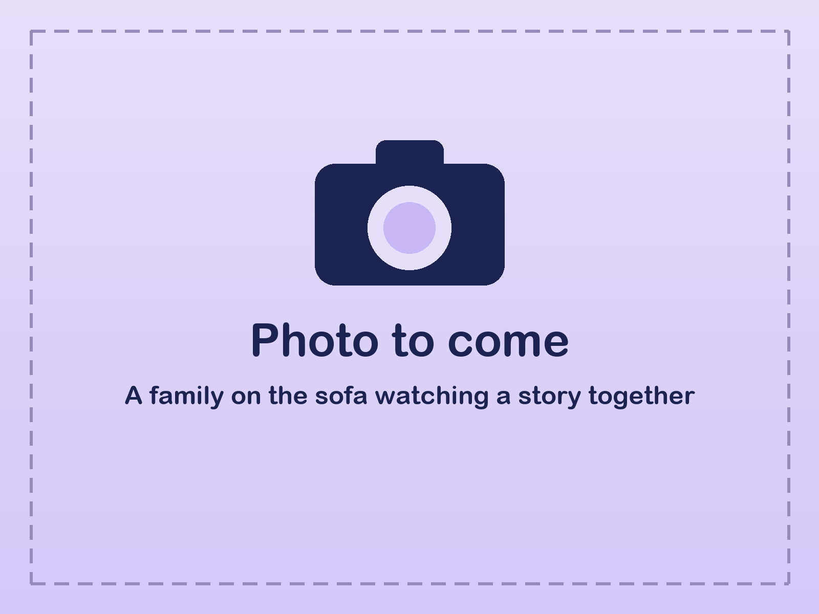 A family on the sofa watching a story together
