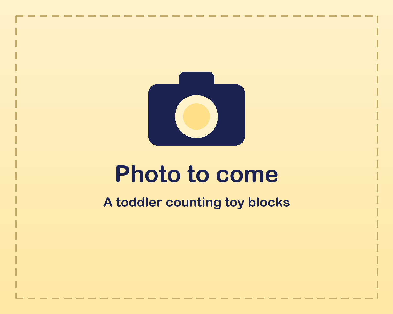 A toddler counting toy blocks