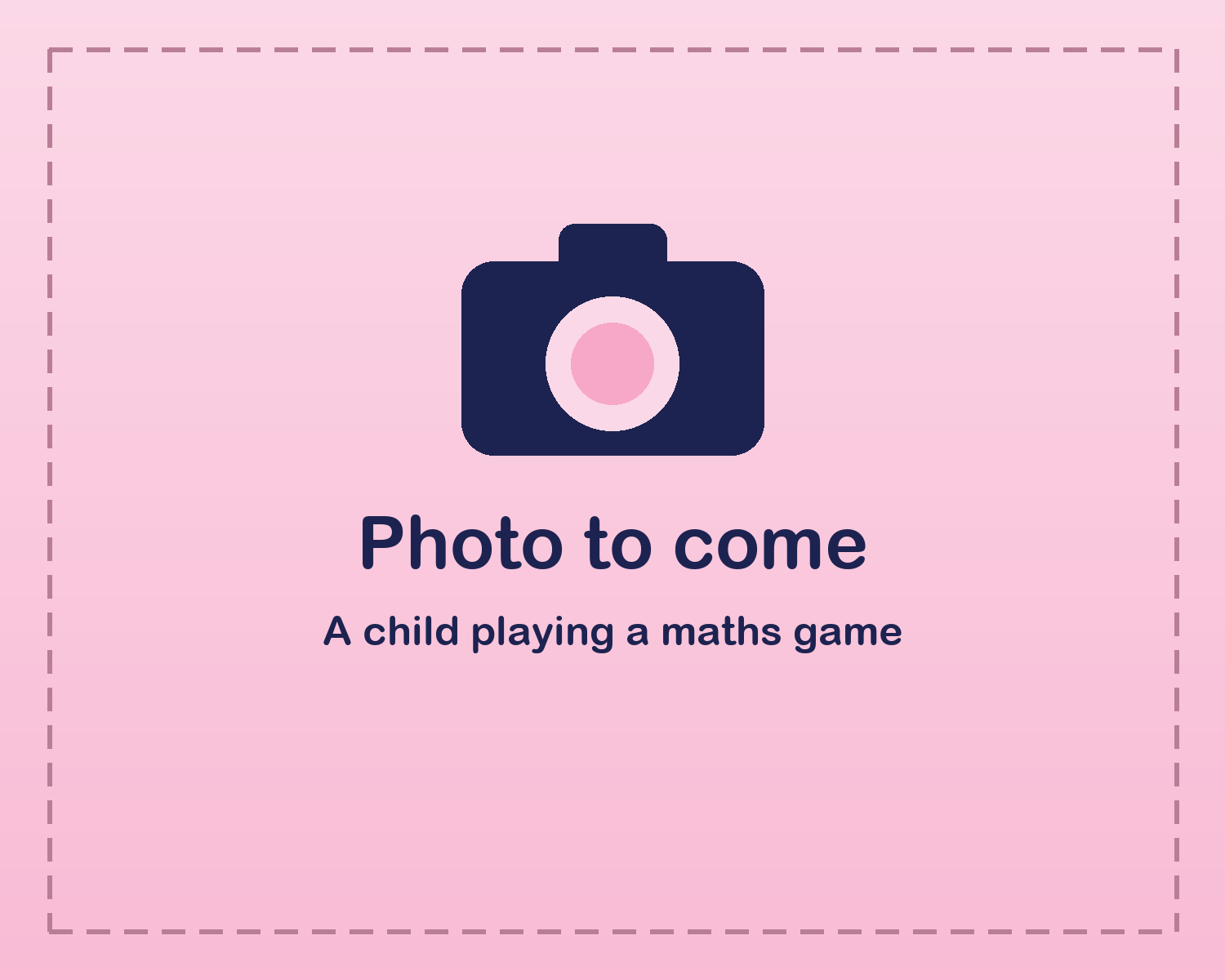 A child playing a maths game