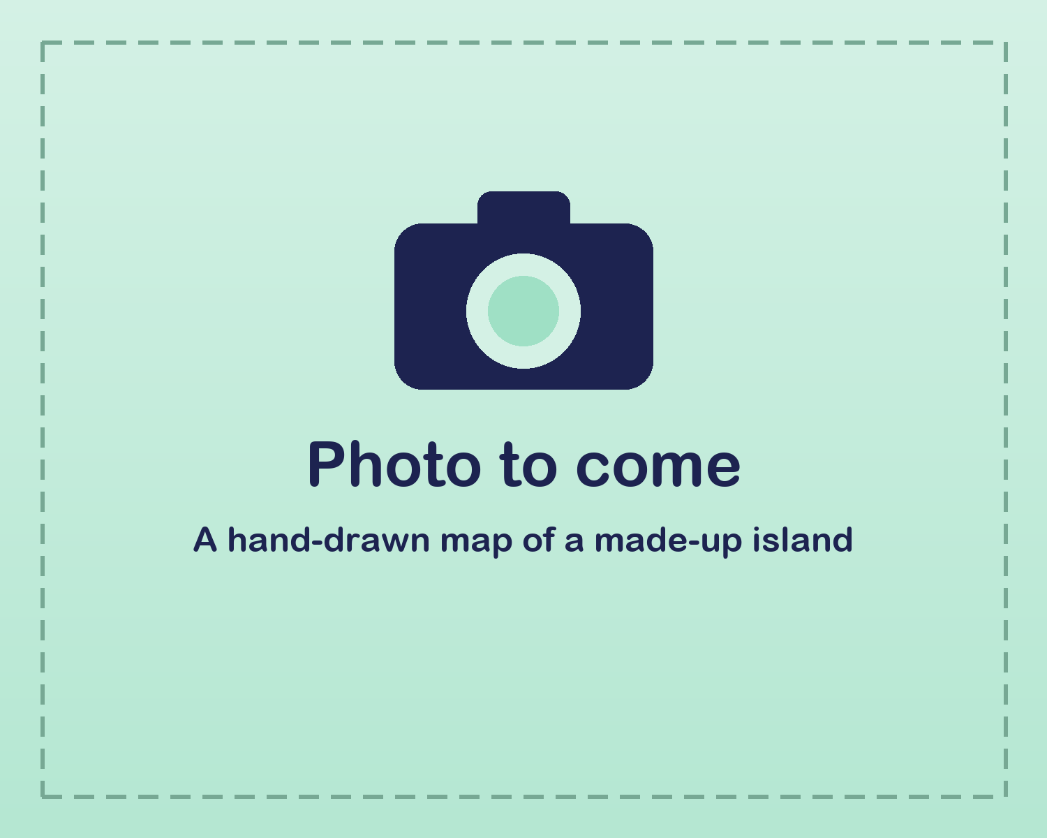 A hand-drawn map of a made-up island